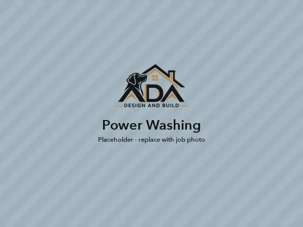 Power washing vinyl siding on a home in Wake County, NC